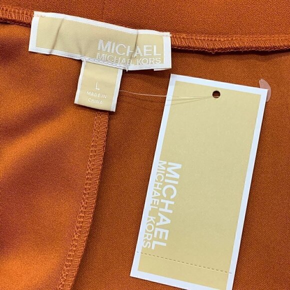 Michael Kors Maple Leaf Orange Skinny Slacks - NWT - Picture 3 of 6